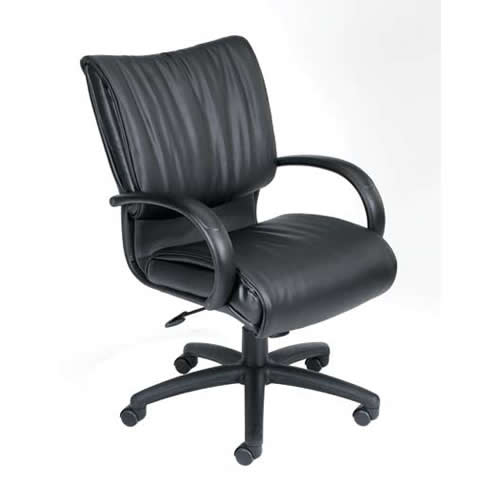 Boss black discount leatherplus executive chair