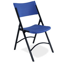 All American Colors Blow-Molded Folding Chairs