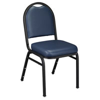 9200 Series Dome-Back Vinyl Padded Stack Chair