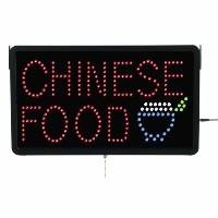 CHINESE FOOD - LED Window Sign