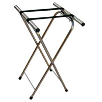 Chrome Folding Tray Stands