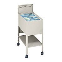 Extra Deep Locking Tub File Storage Cart