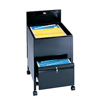 Extra Deep Locking Tub File Storage Cart