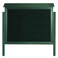 Park Ranger Series Top Hinged Single Door Letter Board with Mounting Posts