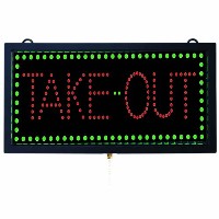 TAKE OUT - LED Window Sign