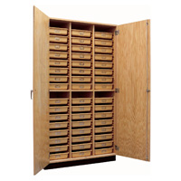 Locking Storage Cabinet with Trays
