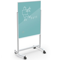 Visionary Move Mobile Magnetic Glassboard