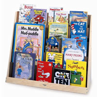 Preschool Book Displays, Child Care Book Shelves, Daycare Book Stand,  Classroom Storage Cases, Early Childhood Literacy Furniture