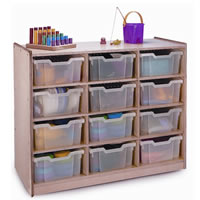 Clear-Tray Storage Cabinets