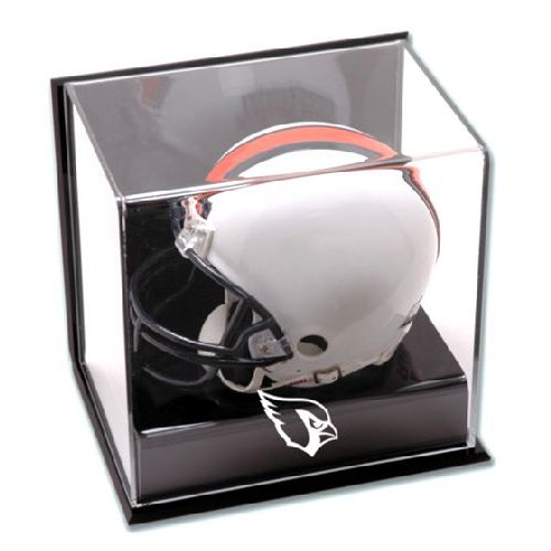 Wall Mounted Mini Helmet Display Case with NFL Team Logo