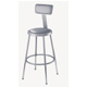 6400 Series Adjustable Heavy-Duty Steel Padded Lab Stool