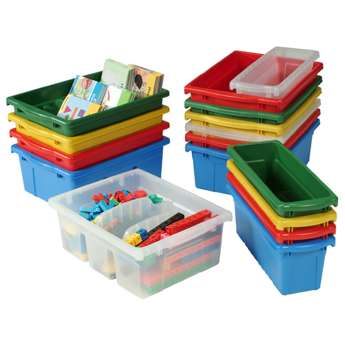 Copernicus BB005-9 Leveled Reading Book Browser Cart with 6 Large Divided and 3 Open Tubs